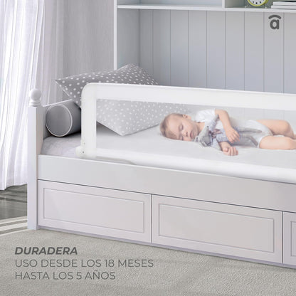 Asalvo 2-in-1 bed rail, white, 150cm