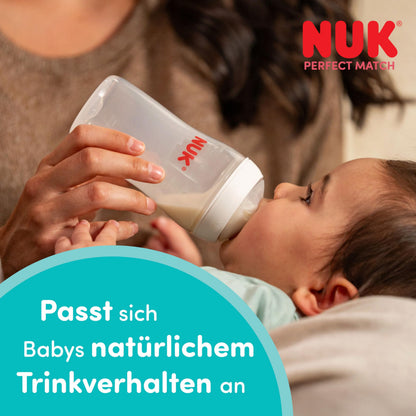 NUK Perfect Match lutipudel Tigger, 260 ml, 3+ kuud, temperatuurinäidikuga