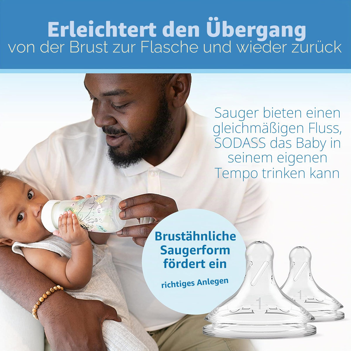 Dr. Brown's lutipudel Anti-Colic Weithals, 270 ml, 0+ kuud, Ocean, 2 tk