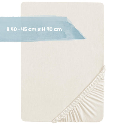 roba kummiga lina Safe Asleep 40 x 90 / 45 x 90, Canadian White