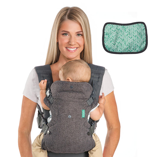 Infantino Flip Advanced 4-in-1 ergonomic carrier, from newborn up to 14.5 kg, gray