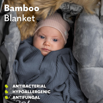 lionelo musliintekk Bamboo Baby Blanket 100 x 75 cm, münt