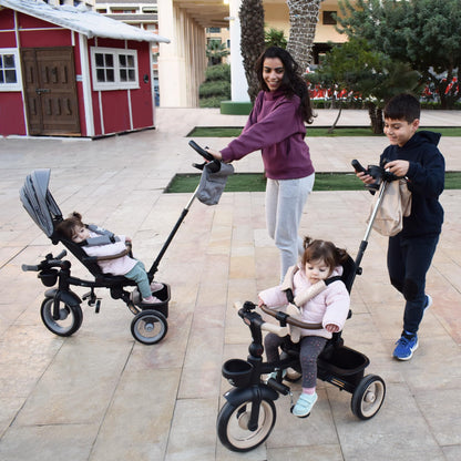 Twinly SAMI three-wheeled bike for children, swivel seat and foldable frame