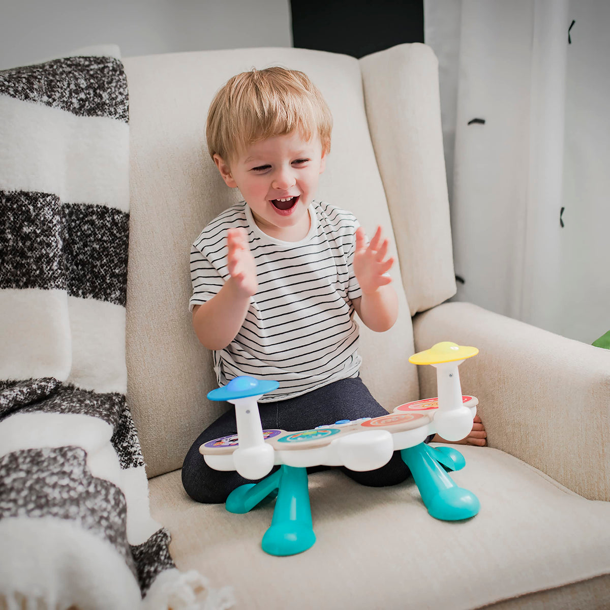 Baby Einstein Together in Tune wooden drum toy, wireless, from 12 months old