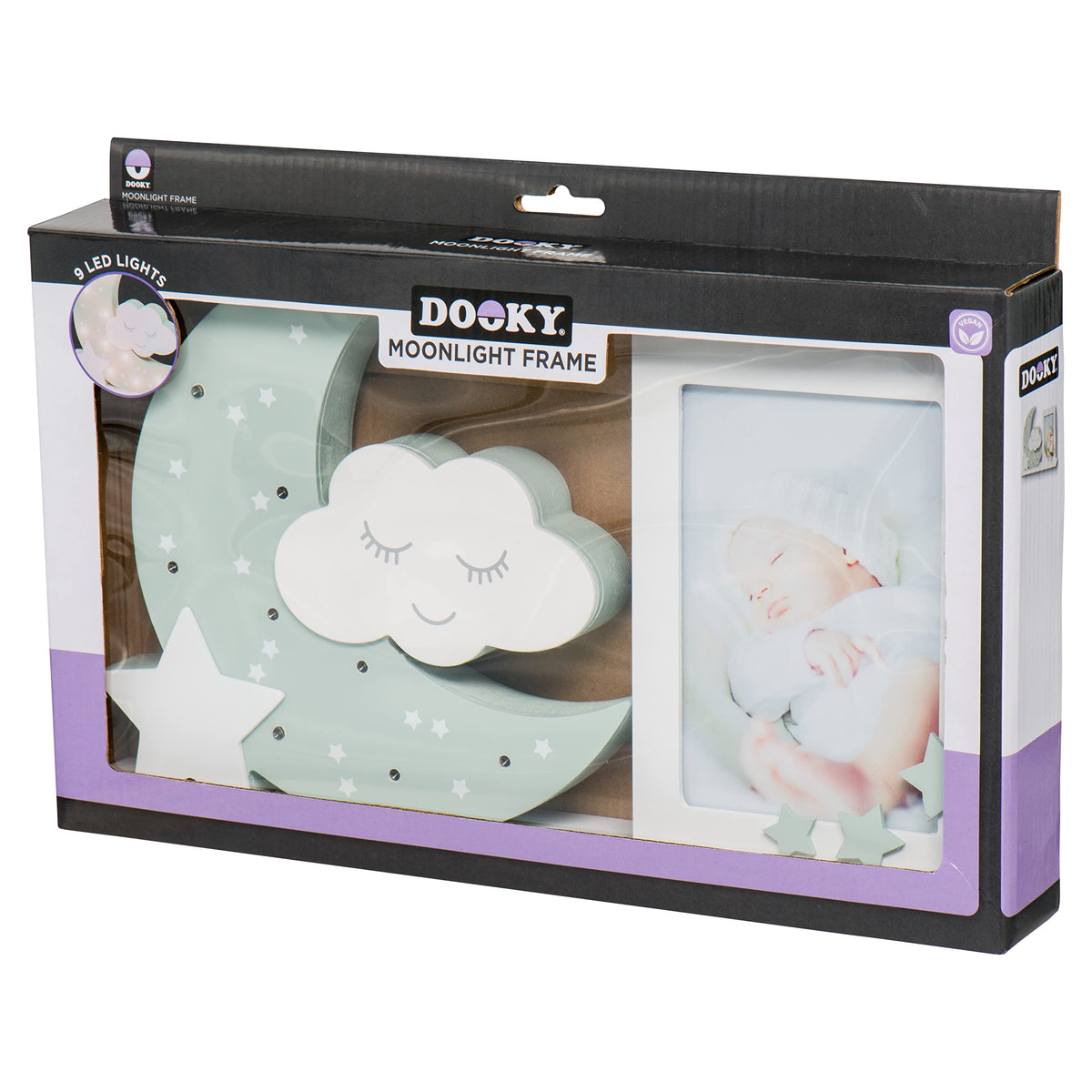 Dooky Moonlight LED photo frame “Misty Olive”