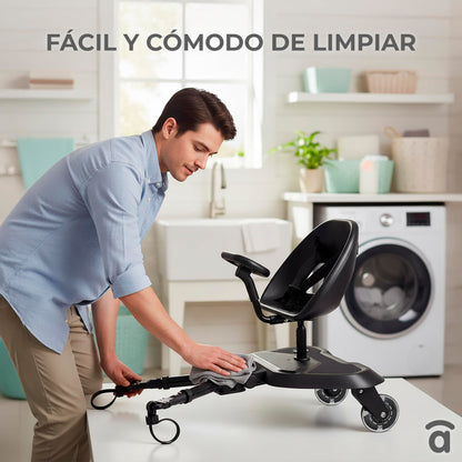 Asalvo Go Seat 2-in-1 universaalne istmega seisulaud, must, 2-5 a, kuni 20 kg