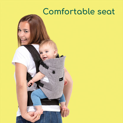Bebeconfort Go4 baby carrier, adjustable, 0–3.5 years, black/grey