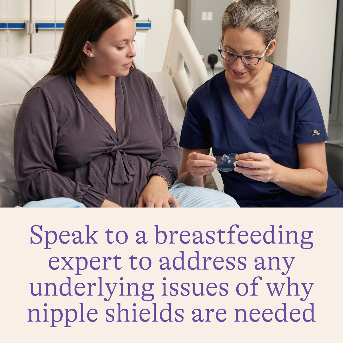 Lansinoh contact nipple shields with case, 24 mm, transparent