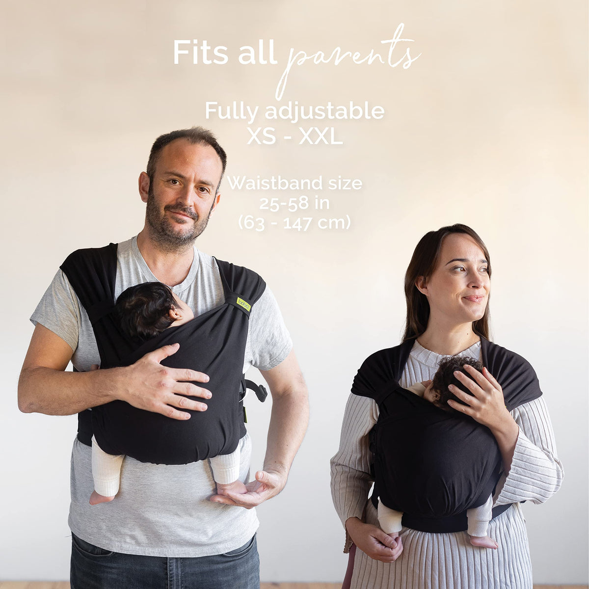Boba Bliss eelseotud kandelina vastsündinust väikelapseni (3,2–16 kg), Black Bliss