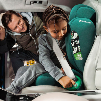 Kinderkraft JUNIOR FIX 2 PRO turvatool 100–150 cm, ISOFIX, must