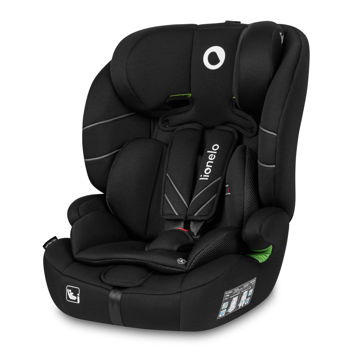 Lionelo Levi One i-Size turvatool 76-150 cm, must Carbon, R129