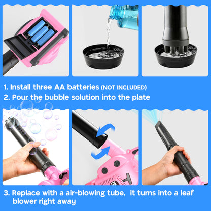 Toy Choi’s 2-in-1 washing machine and garden tool set for toddlers, pink