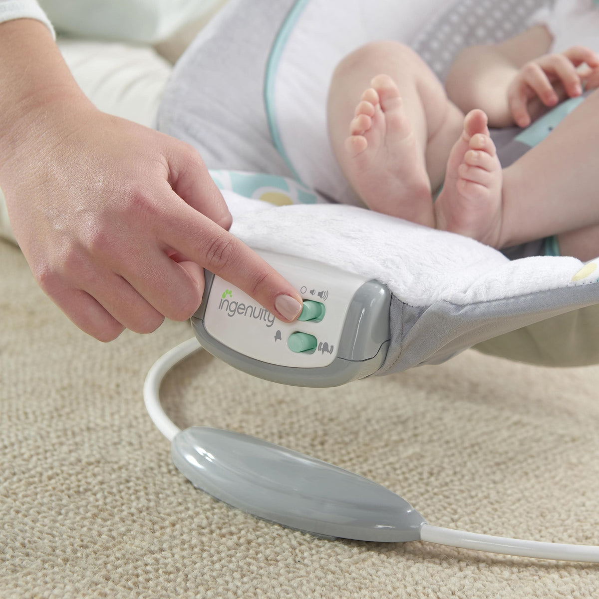 Ingenuity Morrison lamamistool beebile vibratsiooni ja mängukaarega