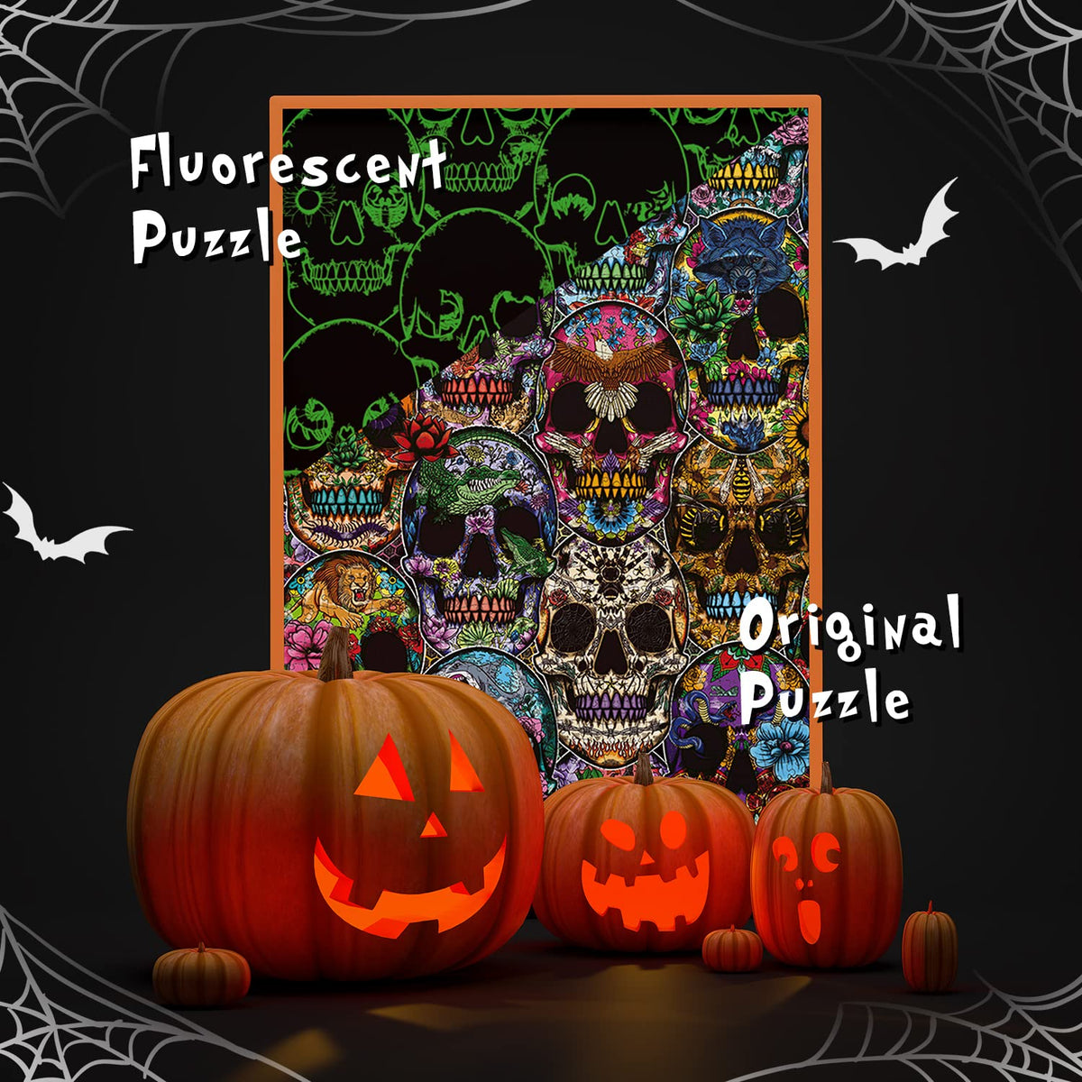 TAOZI&LIZHI 1000-piece puzzle "Day of the Dead" with glowing effect