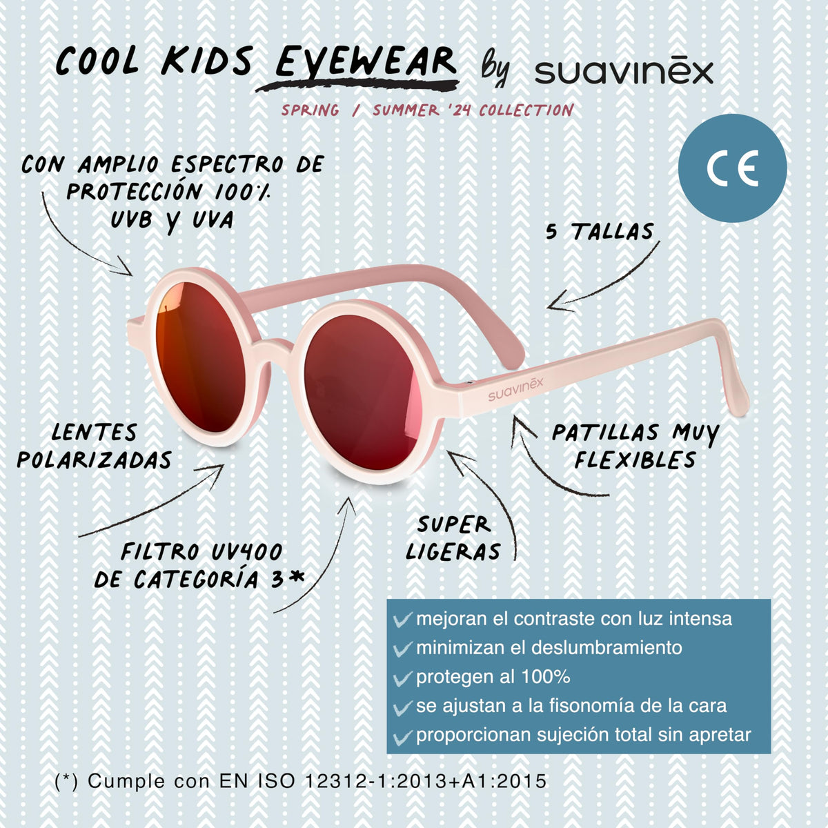 Suavinex baby sunglasses, blue, 0–12 months