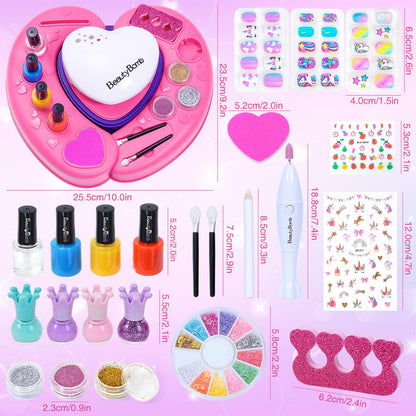Tacobear children's nail painting set with dryer and accessories, for children 5+