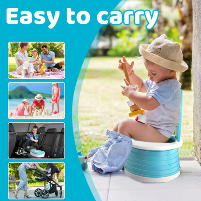 Kokkupandav children's travel pot, blue