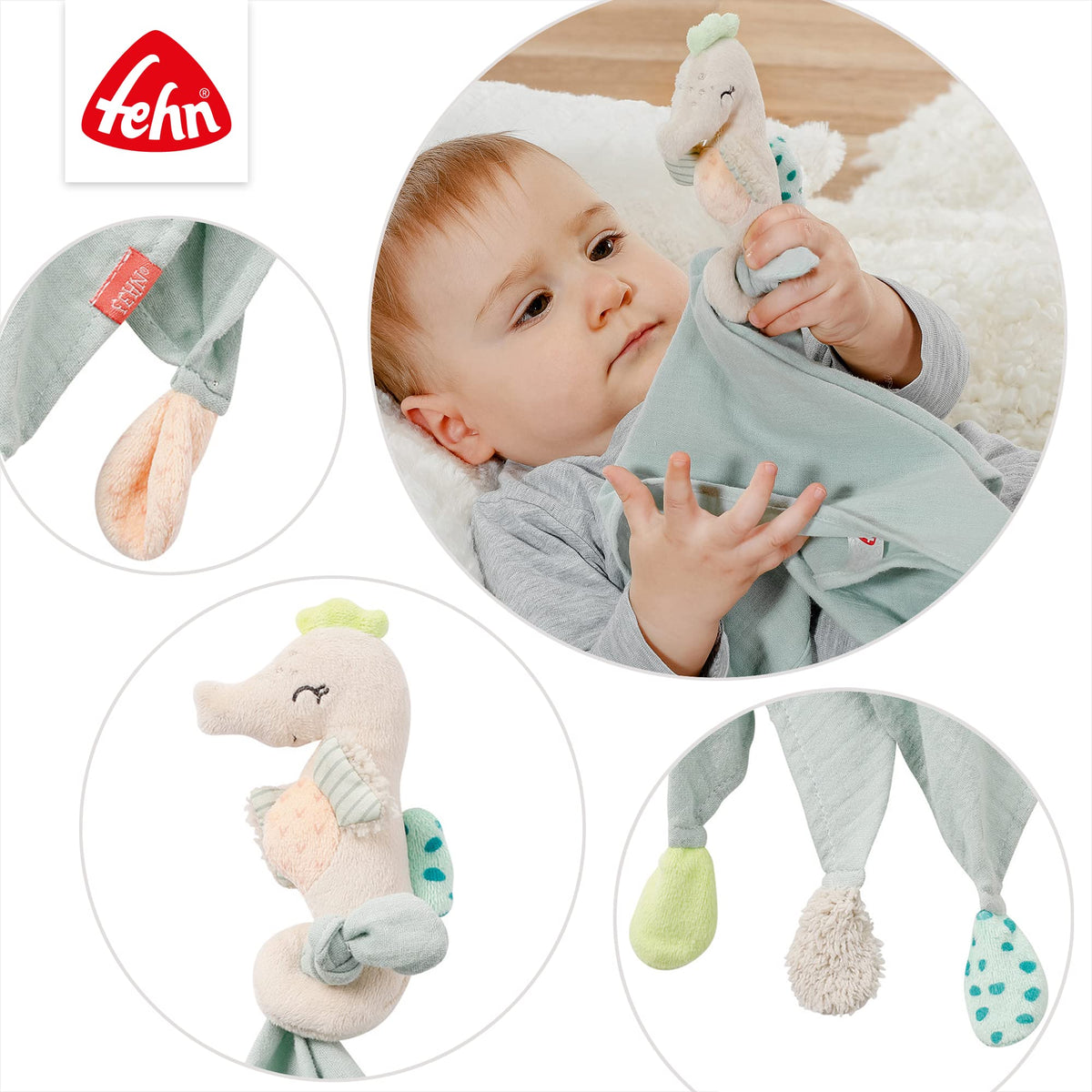 Fehn kaisulapp merehobune, 42 cm, alates 0 kuust
