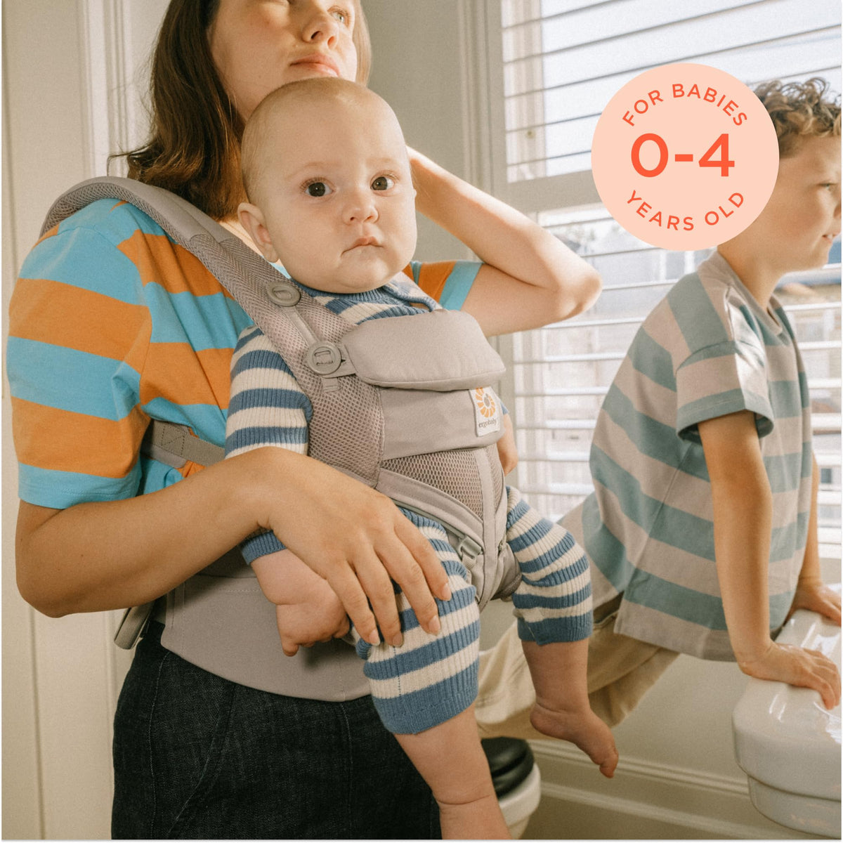 Ergobaby Omni Classic (Omni 360) kandekott, Cool Air Mesh, tumesinine