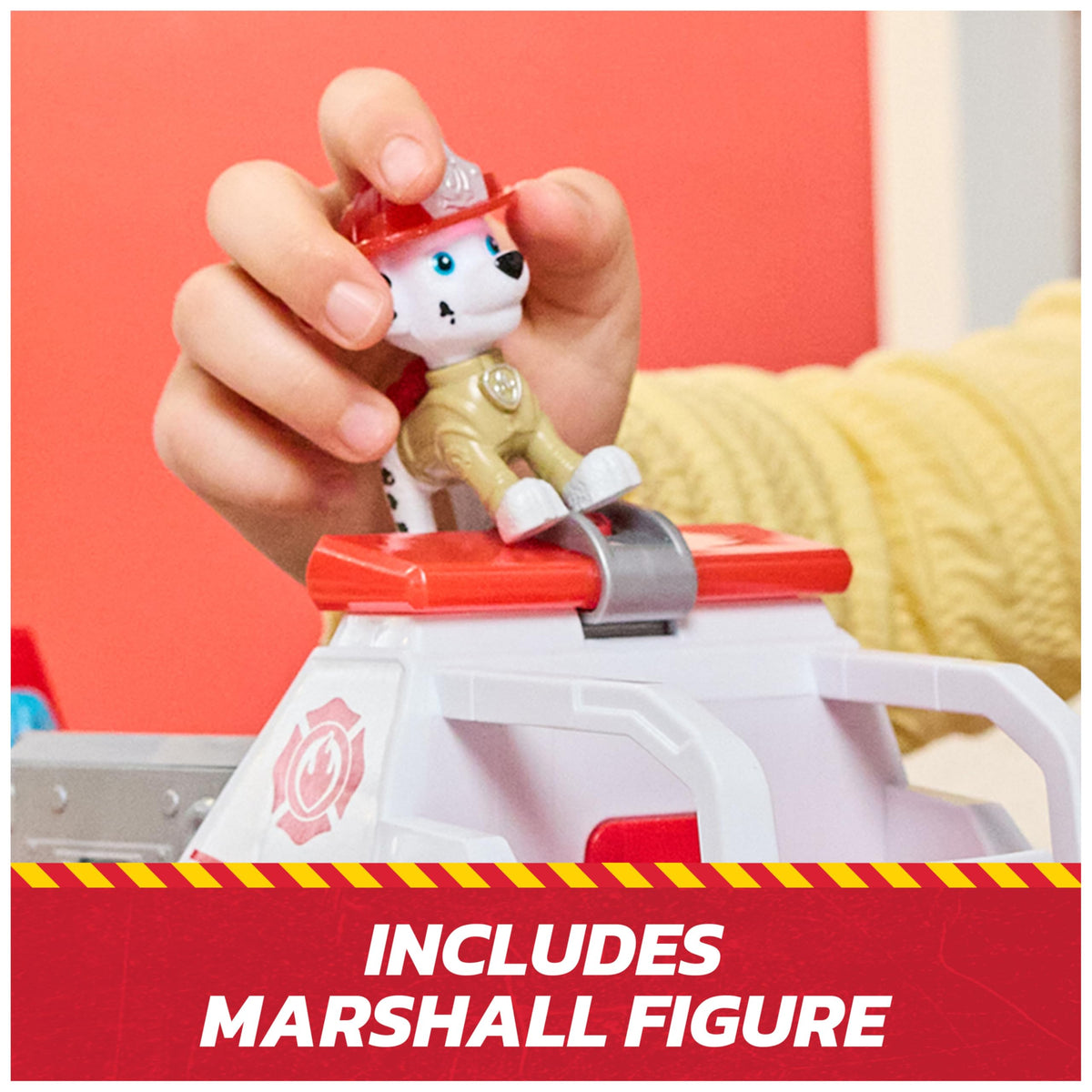 Paw Patrol Fire Rescue Deluxe Marshalli tuletõrjeauto helide, tuleefektide ja miniautoga