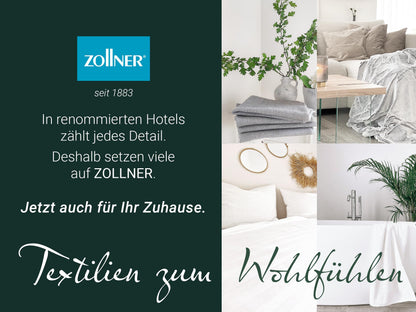 ZOLLNER musliinlapid 10 tk, 80 x 80 cm, valge