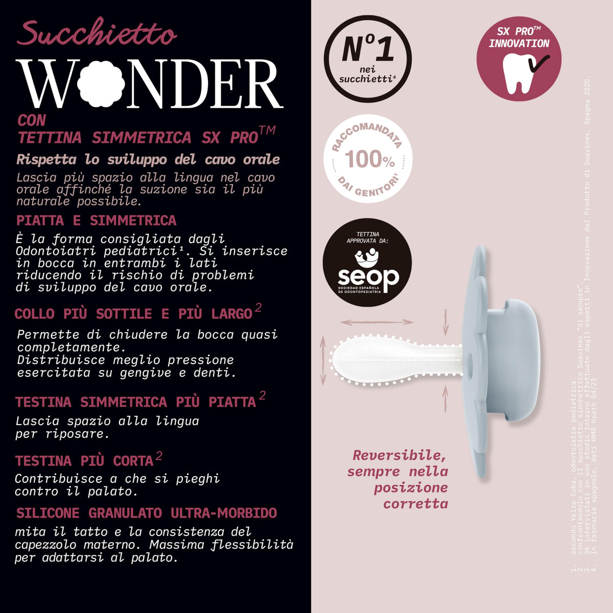 SUAVINEX lutt Wonder Mauve 0-6 k, SX Pro silikoonist