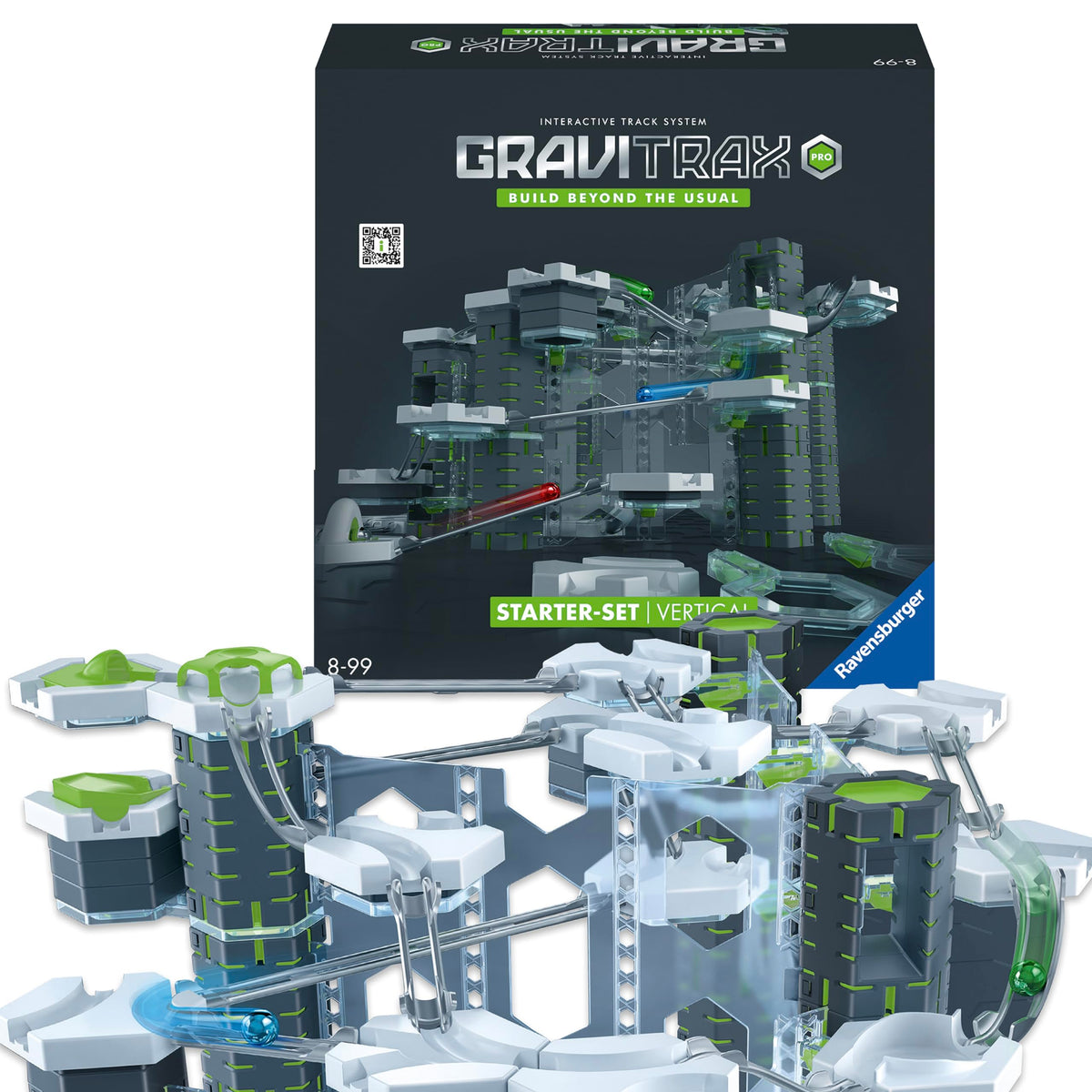 Ravensburger GraviTrax PRO stardikomplekt – magnetiline kuulikeste gravitatsioonirada, 152 osa