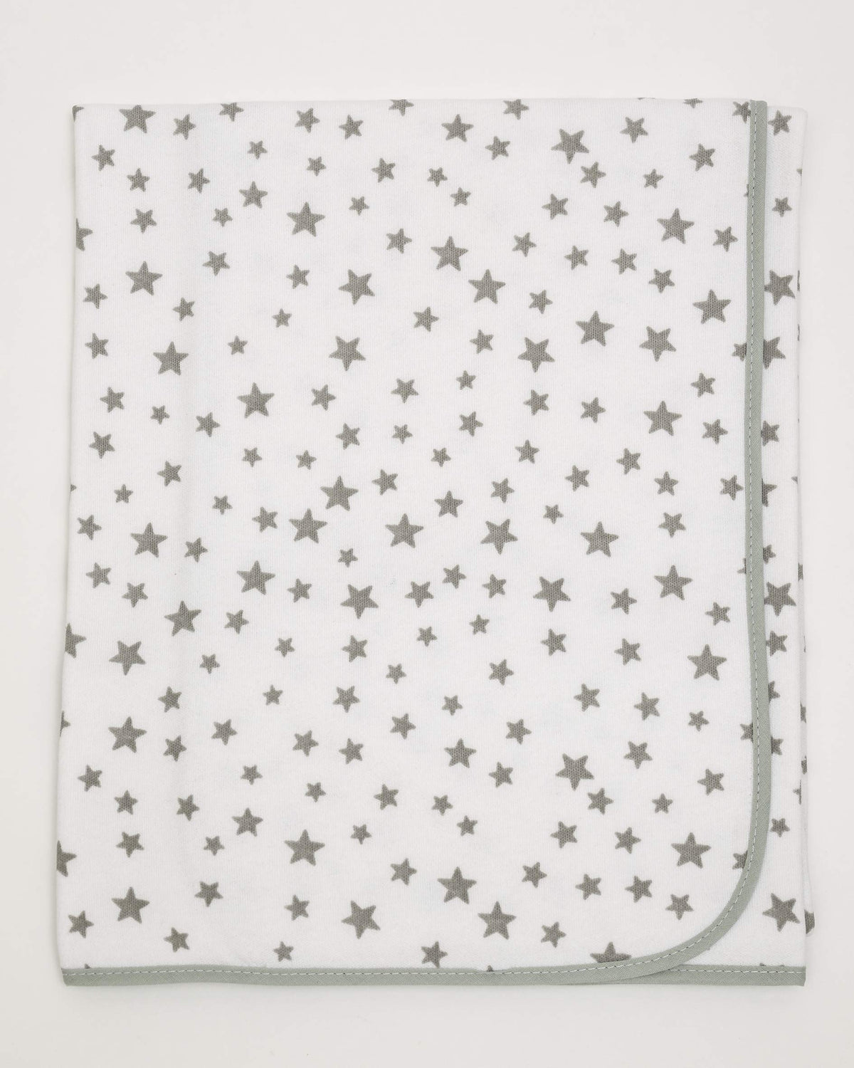Ti TIN baby blanket 80 × 80 cm – with gray stars, 100% cotton