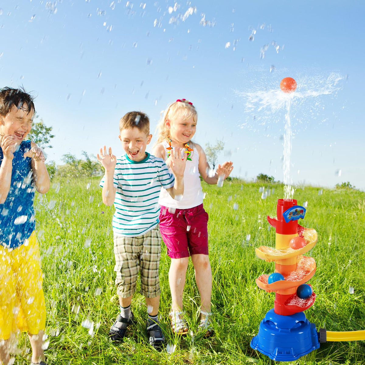 Pleafind 3-in-1 water play set for kids – helicopter, ball fishing, and dolphin game