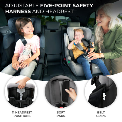 Kinderkraft Comfort UP i-Size car seat 76–150 cm, 15 months–12 years, black