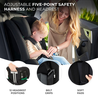 Kinderkraft Safety FIX2 i-Size car seat 76–150 cm (9–36 kg), ISOFIX, grey