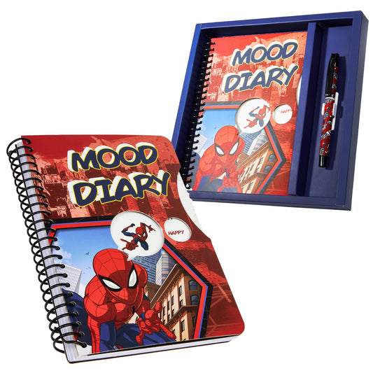 Marvel Spiderman emotion diary with stickers, 82 pages