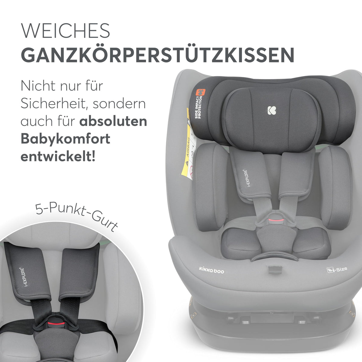 Kikka Boo turvatool i-EXPLORE 2, i-Size, 40-150 cm, hall