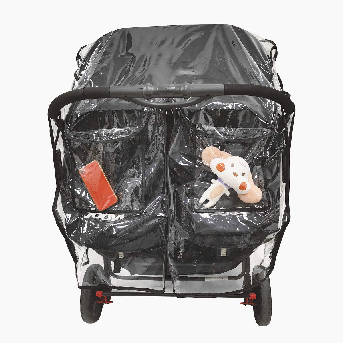 Ezkindheit universal rain cover for double stroller with side-by-side seats