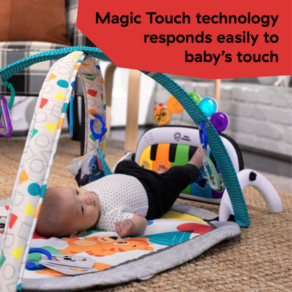 Baby Einstein 4-in-1 Kickin’ Tunes musical activity mat and play center with piano
