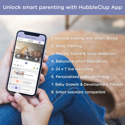 Hubble Connected Nursery Pal Cloud baby monitor WiFi camera with 5-inch screen