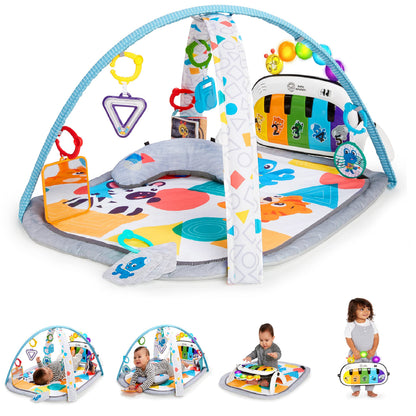 Baby Einstein 4-in-1 Kickin’ Tunes musical activity mat and play center with piano