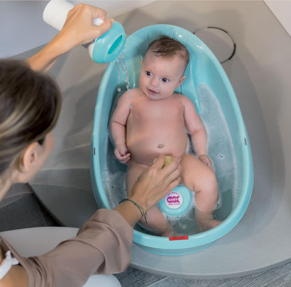 OKBaby Onda Compact baby shower bath, turquoise blue