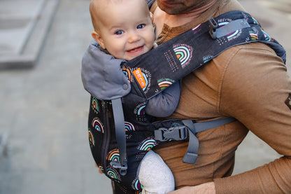 Beco 8 carrier bag from newborn to toddler, Boho Rainbow