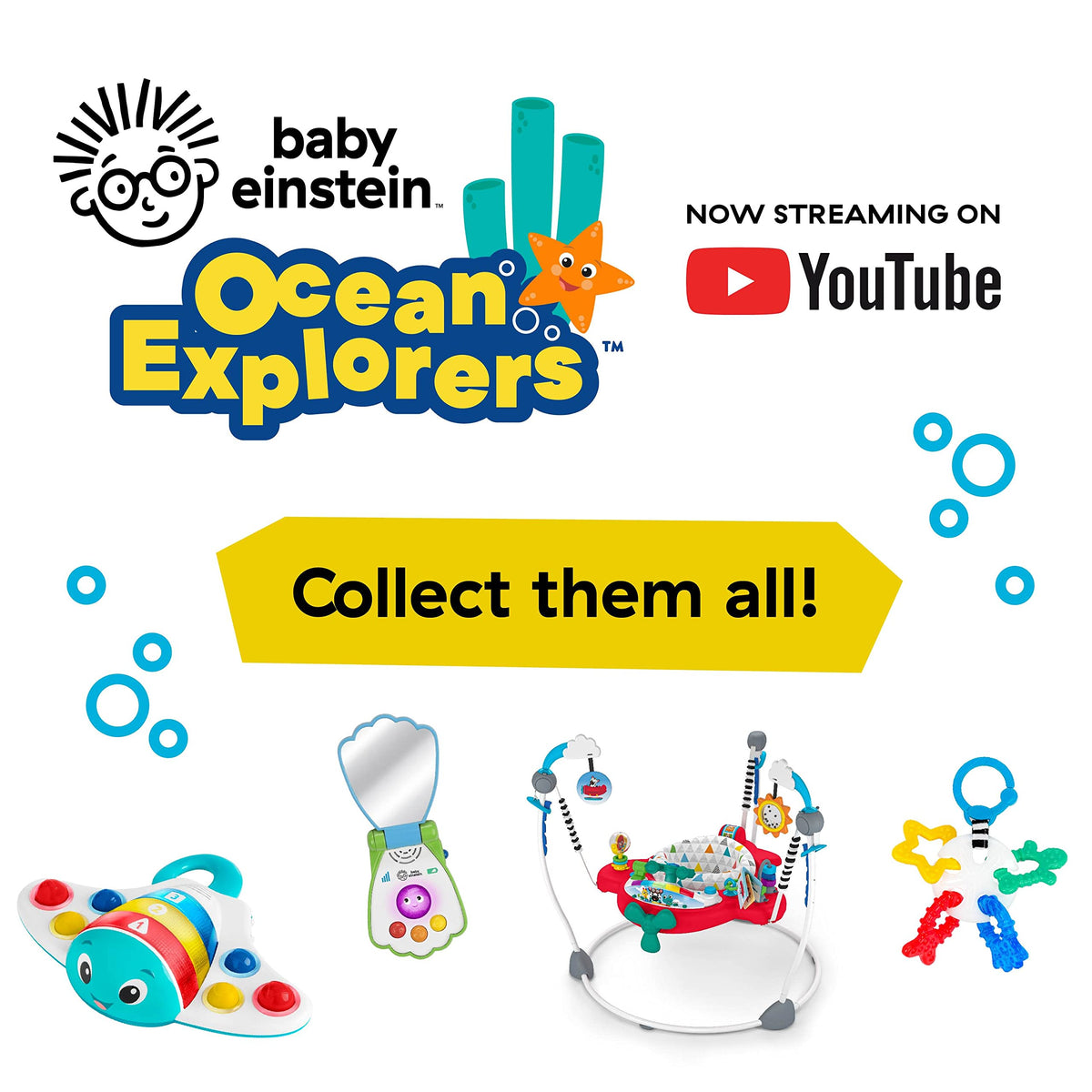 Baby Einstein Ocean Explorers Opus Spin & Sea imikute arendav mänguasi iminapaga