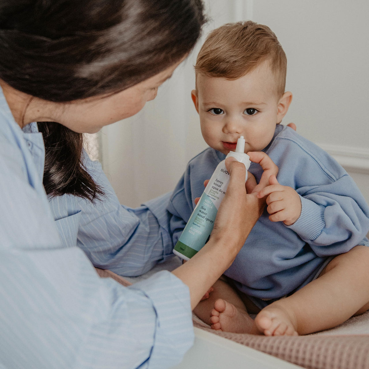 Suavinex hüpertooniline meresoolalahusega ninasprei beebidele ja täiskasvanutele, 120 ml