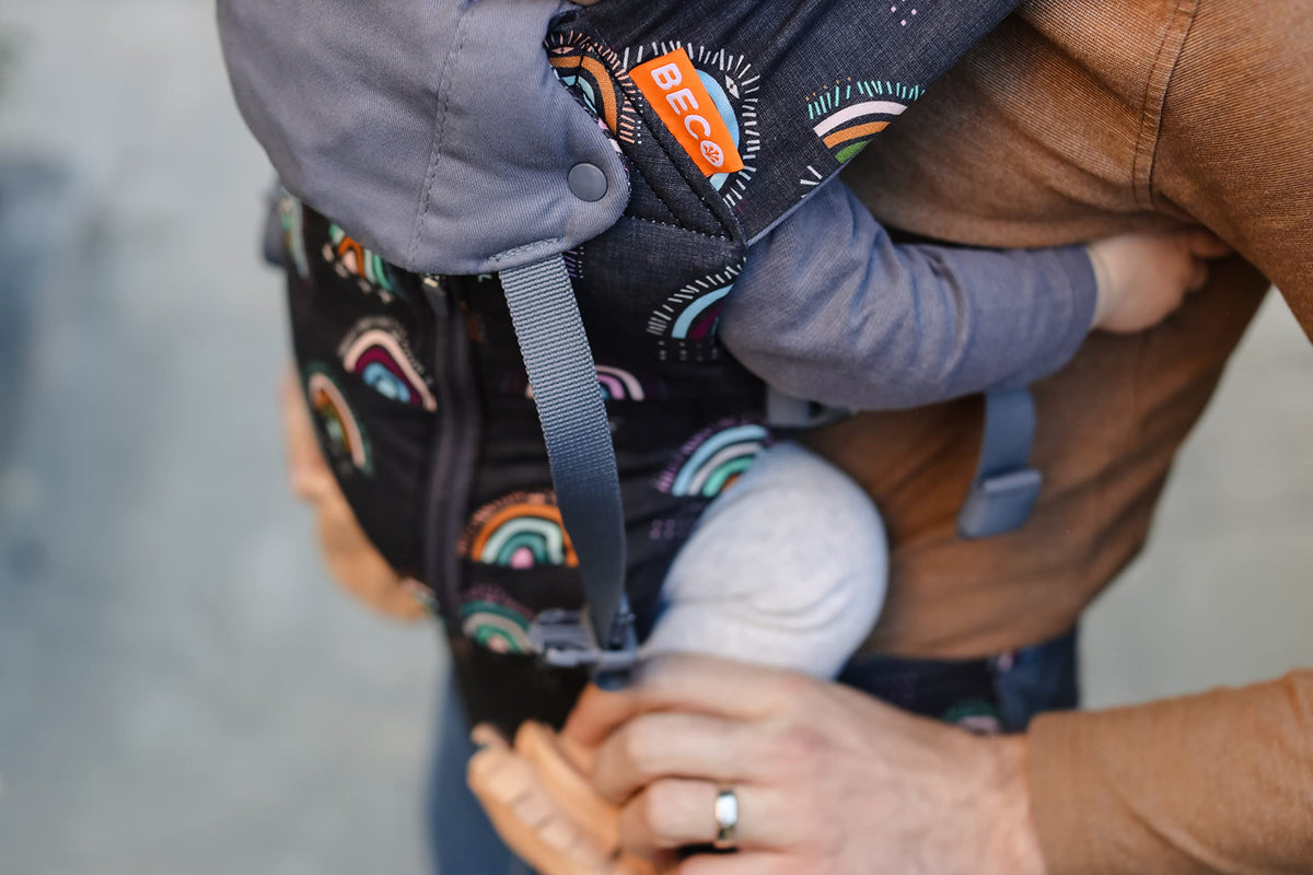 Beco 8 carrier bag from newborn to toddler, Boho Rainbow
