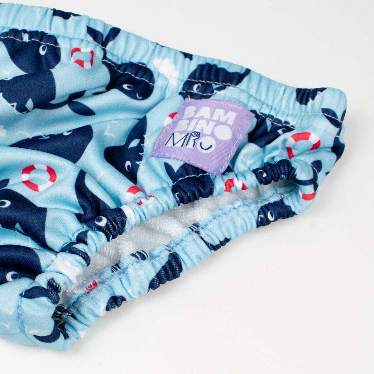 Bambino Mio korduvkasutatav ujumismähe Walfisch, S, kuni 6 kuud