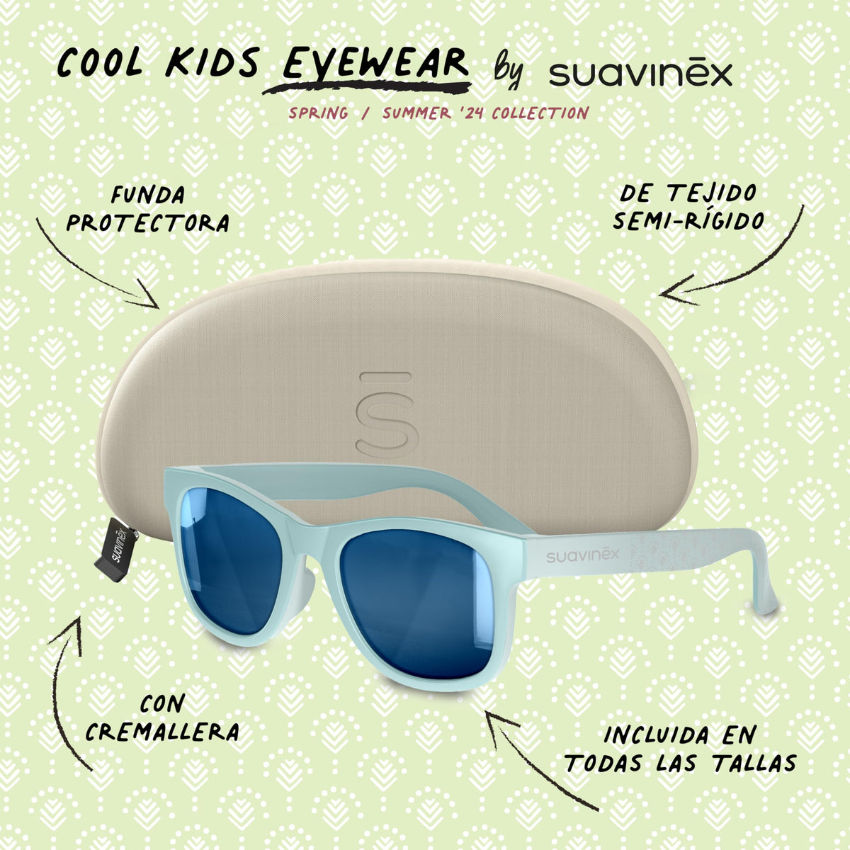 Suavinex baby sunglasses, blue, 0–12 months