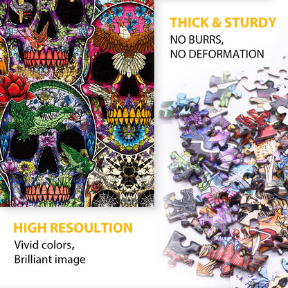 TAOZI&LIZHI 1000-piece puzzle "Day of the Dead" with glowing effect
