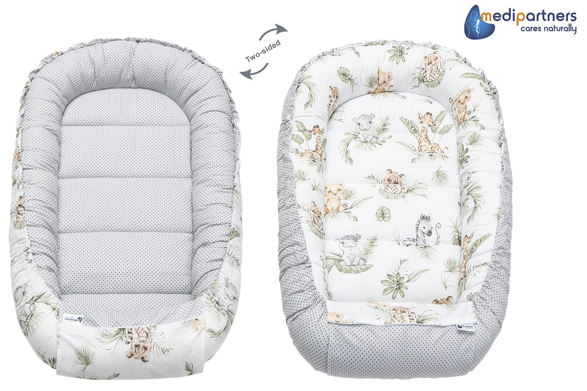 Medi Partners beebipesa komplekt 5-osaline 100 × 60 cm, Safari beež