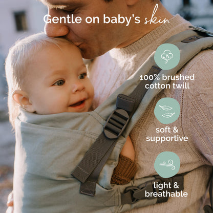 Boba X beebikandekott vastsündinust väikelapseni, 3,2–20,4 kg, sinine (Sea Mist)