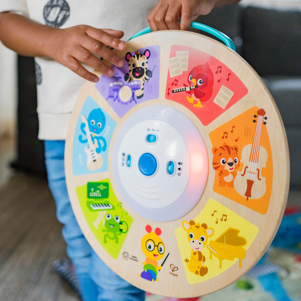 Baby Einstein Cal’s Smart Sounds Symphony wooden electronic activity toy, from 6 months