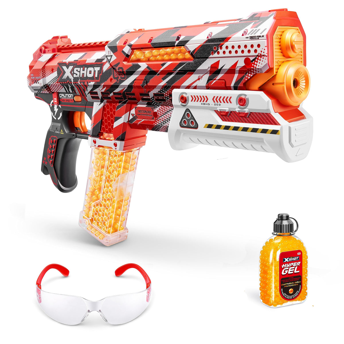 XSHOT Hyper Gel Clutch mängupüstol, manuaalne, koos 5000 geelikuuliga, 14+