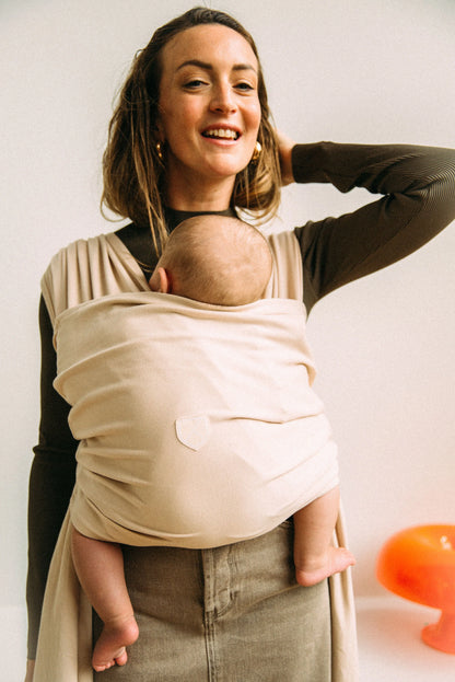 Koala Babycare elastic baby carrier wrap for newborns, up to 15 kg, pink